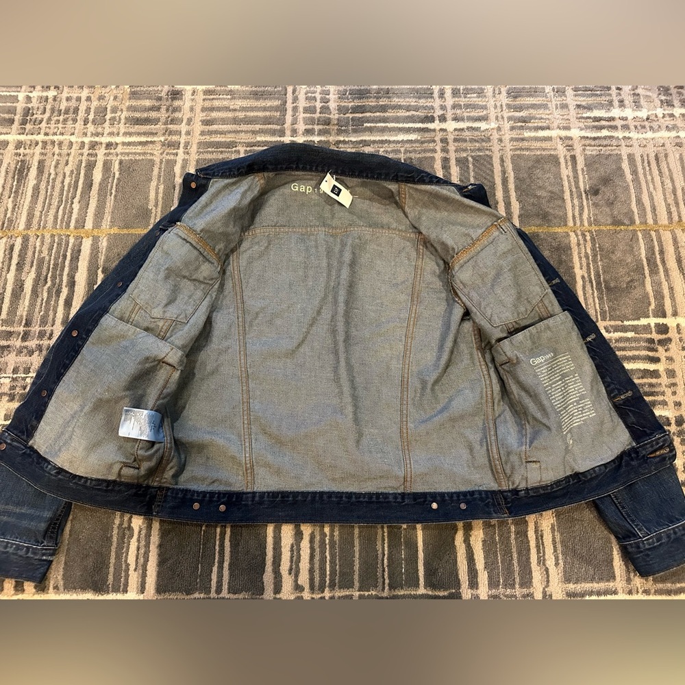 GAP Men's Dark Blue Denim Jacket - Picture 4 of 5
